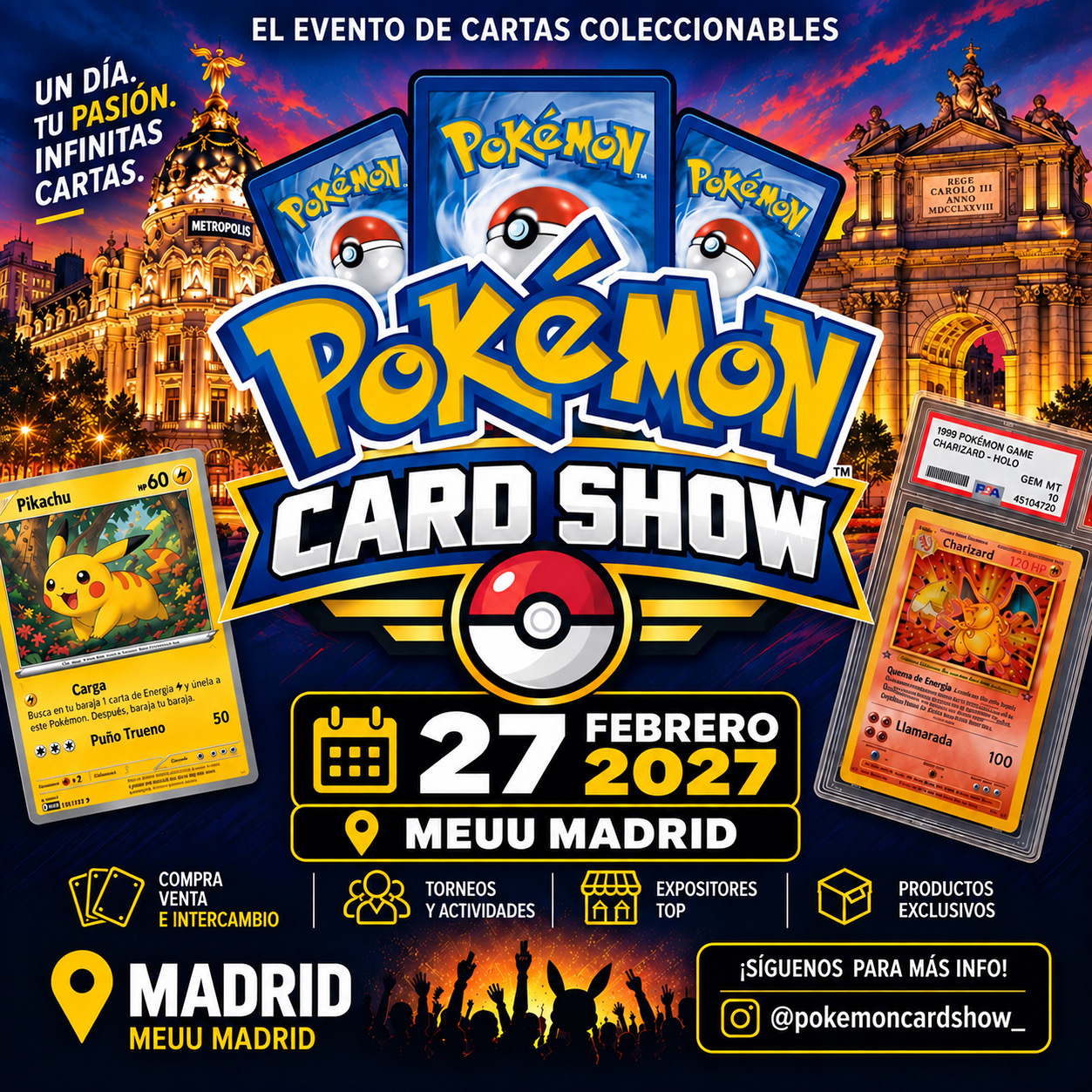 Póster oficial del Pokémon Card Show